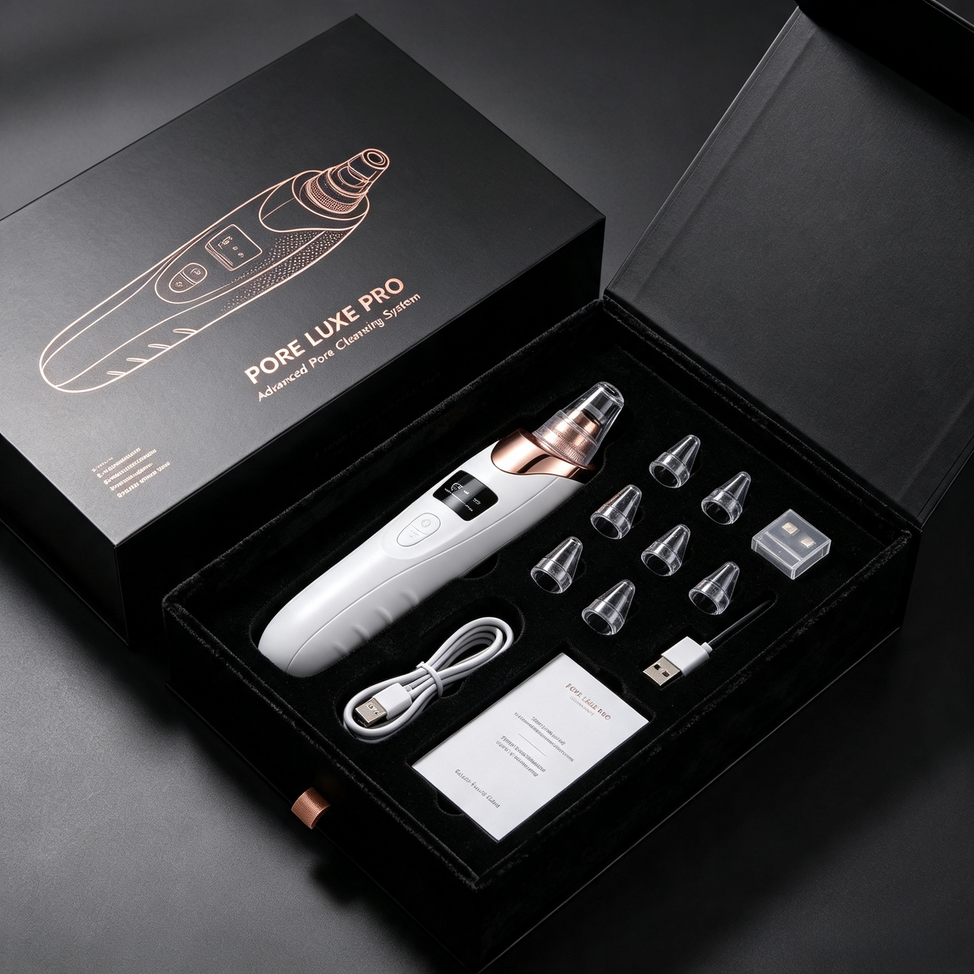 Pore Luxe Pro pore cleansing system presentation box